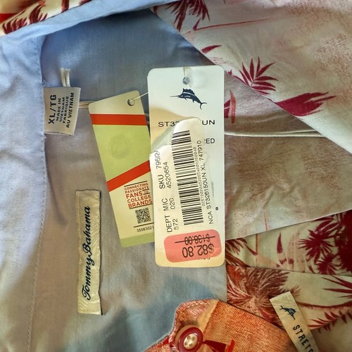Oklahoma Sooners Tommy Bahama Sport Hawaiihemd XL Neu mit Etikett - Bild 4 von 4