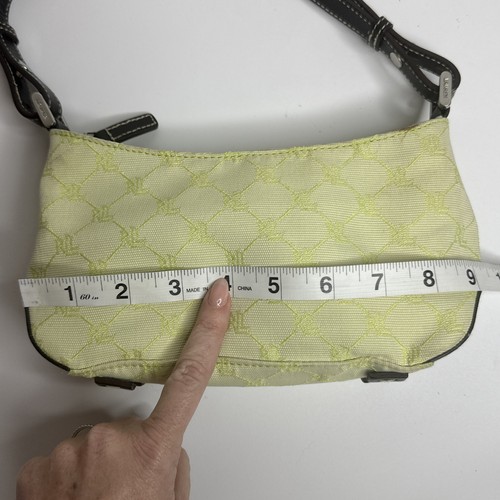 Vintage Ralph Lauren Schultertasche limettengrün Logo klein Y2k 90er - Bild 10 von 17
