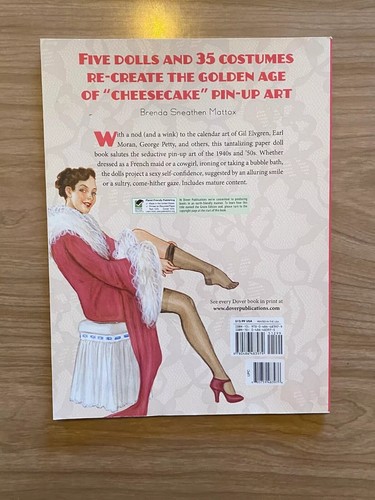 Naughty Girls Paper Dolls by Brenda Sneathen Mattox, Dover 2011 UNCUT - Picture 2 of 2