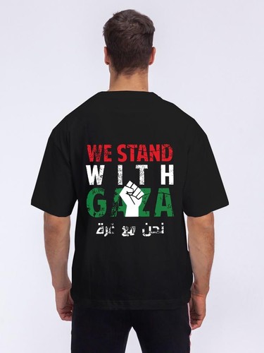 We Stand With Gaza Hoodie or T-Shirt | Palestinian Support | Clothing Unisex - Picture 4 of 9