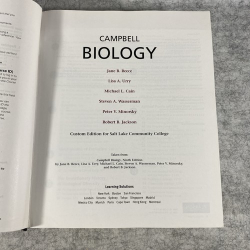 Campbell Biology : Custom Edition for Salt Lake City Community College HC SLCC - Picture 5 of 10