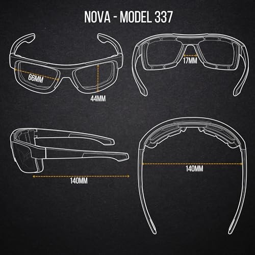  Nova Motorrad Reitbrille Extremsport Wrap Dry Eye Schwarz | Smoke - Bild 4 von 7