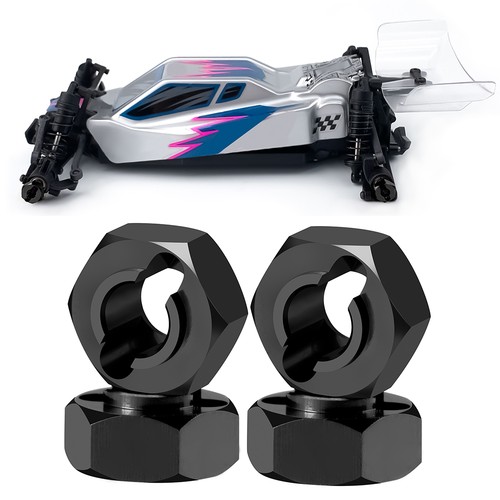 4PCS Adattatore Prolunga Mozzo Esagonale Ruota Alluminio per LOSI 1/24 Mini-B RC Crawler Auto - Foto 18 di 29