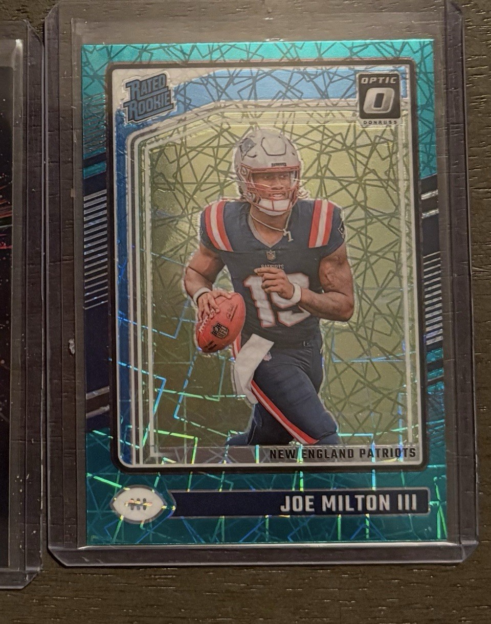 2024 Panini Donruss Optic - Rated Rookie Joe Milton III #255 Teal Velocity Prizm