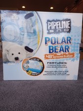 Inflatable Polar Bear Snow Tube 48"
