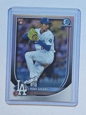 2025 Bowman Chrome Roki Sasaki Red Rookie Logo Refractor #12 RC Dodgers