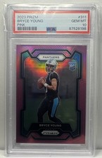 2023 Panini Prizm Bryce Young RC Pink Prizm #311 PSA 10 Panthers SP 🔥🚀 Low Pop