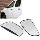 2X of Tow Mirror Glass Convex Power Outer For Dodge Ram 1500 2500 3500 4500 5500