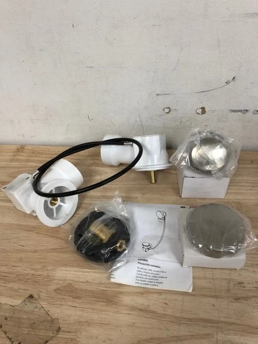 PROFLO PF644ZBN PF644 Series 22" PVC Cable Drain with Trim - Brushed Nickel - Picture 1 of 2