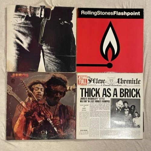 The Rolling Stones, Jimi Hendrix, Jethro Tull Vinyl LP Lot - Classic Rock Albums