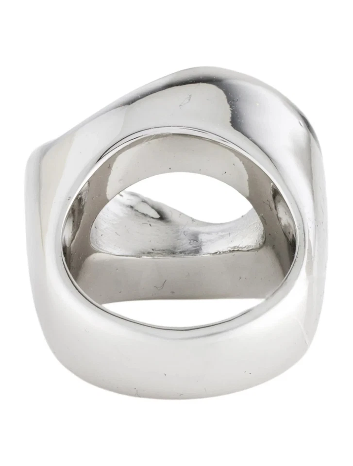 Anillo de sello Marc Jacobs The Monogram tono plata talla 6 Foto 3 de 4