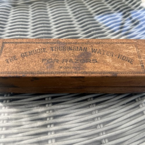 Vintage Thuringian Razor Hone / Sharpening Stone. Celebrated Water Hone. Boxed. - Picture 8 of 12
