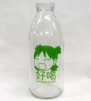 Glass (Character) Yotsuba Milk Bottle (900ml) ''Yotsubato!'' YOTSUBA & CAFE
