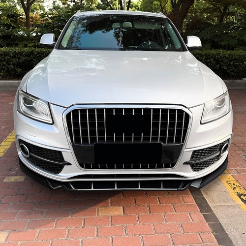 Front Bumper Spoiler Lip Splitter Body Kit For Audi Q5 8R SQ5 2013-2016 Black - Picture 9 of 10
