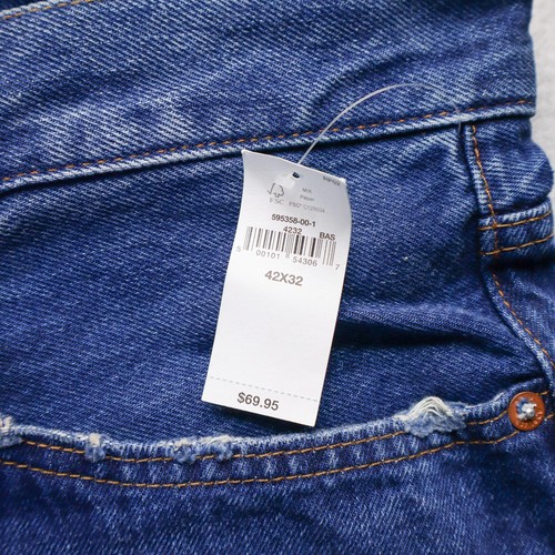 Gap Jeans Mens 42x32 Blue Boot Cut Straight Leg Stretch Sustainable ECO Denim - Picture 5 of 18