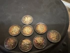 Mercury Dime Lot (8) 1917-1944 Original Album Toned Set 90% Silver Rainbow NT