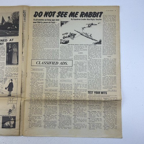 Jethro Tull Thick As A Brick Vinyl LP Record Newspaper A3/B2 1st Press CHR1003 - Picture 18 of 24