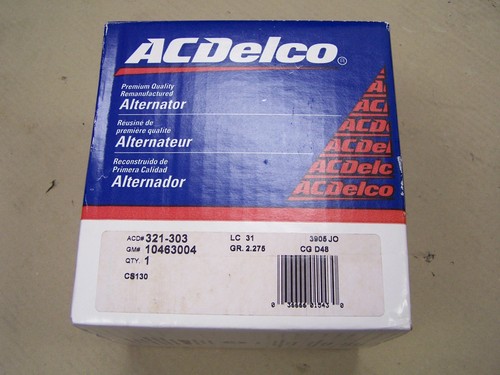 ACDelco 321-303 Rebuilt Alternator 10463004 Somerset Regal Calais Grand Am - Picture 2 of 5