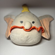 Disney Dumbo Squishmallow 10 inch Gray Elephant Super Soft Plush