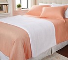 Northern Nights Willow Rayon made from Bamboo Bed Runner - Queen White