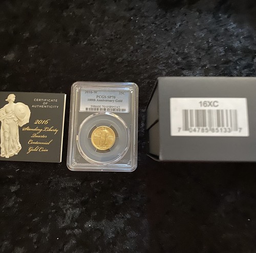2016 Standing Liberty Centennial Gold Quarter PCGS SP70 - Picture 4 of 4