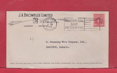 War Issue JA Brownlee ltd. ad cover London slogan 1946 ...