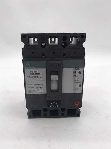 HOUSTON STOCK GE TEC36015 TYPE TEC 15 AMP 600V REFURBISH FREE 2 DAY AIR BUY NOW - Picture 2 of 8