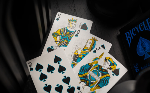 Bicycle Cool-Blue NEON Rider Back Playing Cards Deck | By: Card-Addiction.com - Picture 5 of 9