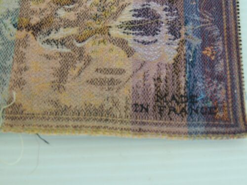 VINTAGE ANTIQUE VICTORIAN STYLE 6 " X 6" MADE IN FRANCE TAPESTRY NEW - Picture 5 of 5