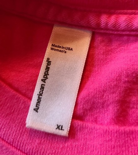 American Apparel, Pink Disney Saying, Size XL - Foto 3 di 3