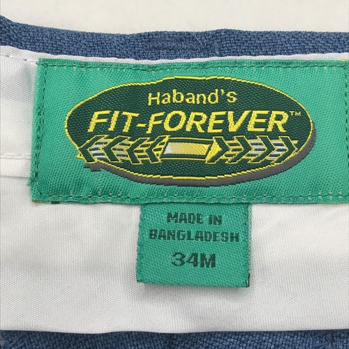 Haband's Herren 34M blaue Passform für immer flache Vorderhose gebraucht - Bild 4 von 12