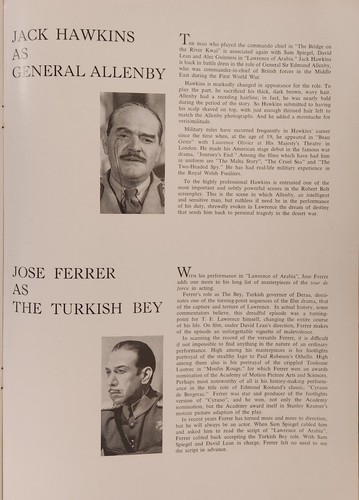 ^ MOVIE PROGRAM: LAWRENCE OF ARABIA 1962 David Lean Peter O'Toole rare beautiful - Picture 15 of 22