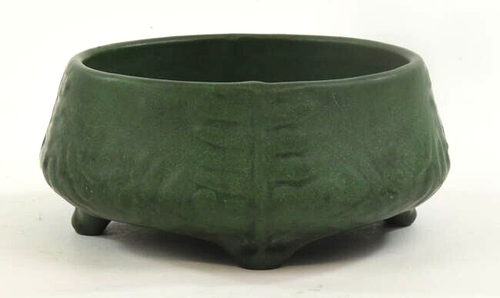 Weller Pottery Bedford Matt Arts & Crafts Footed Bowl - Picture 4 of 7