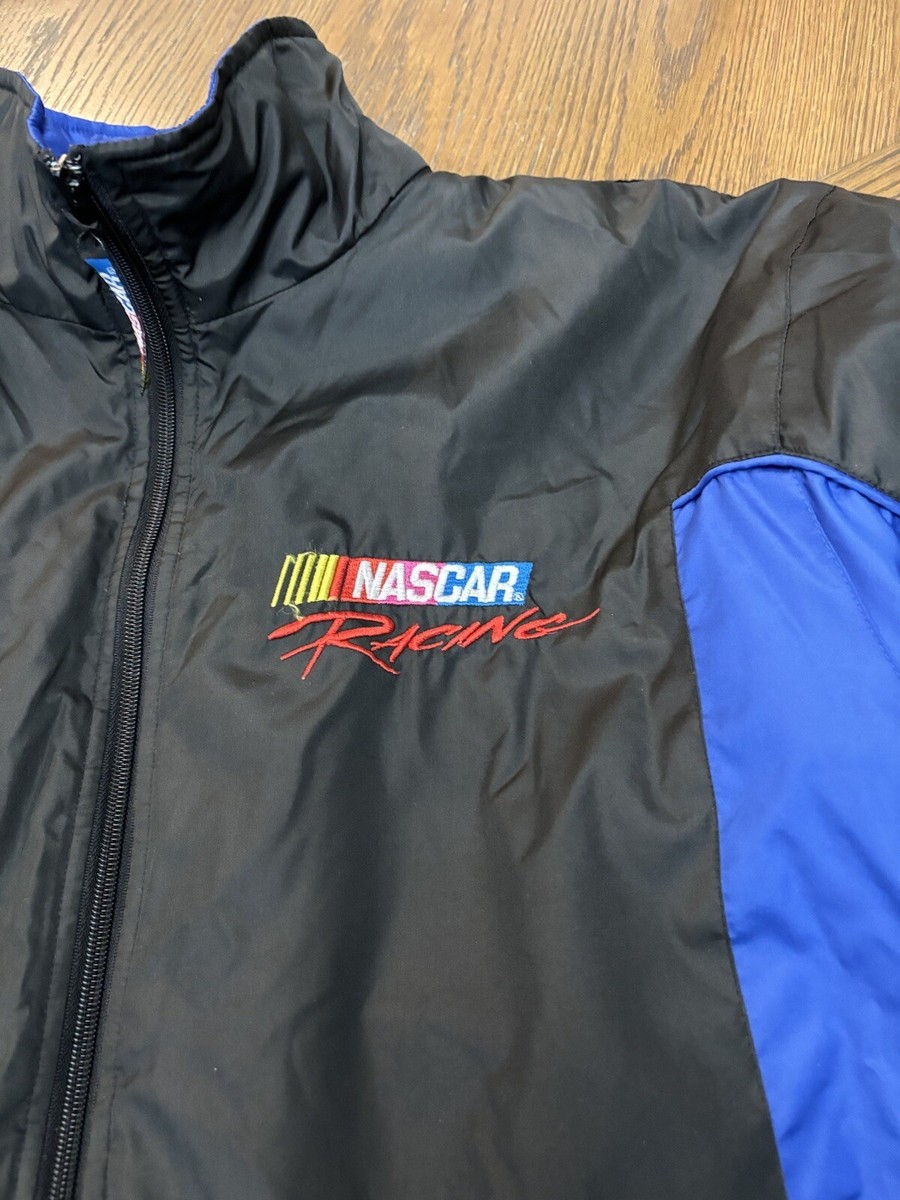 NASCAR Vintage 90s Racing Embroidered Mens Large Black