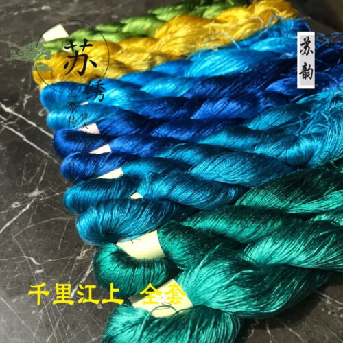 Chinese mountain colors 100%real natural silk,hand-dyed embroidery floss/thread - Picture 5 of 22