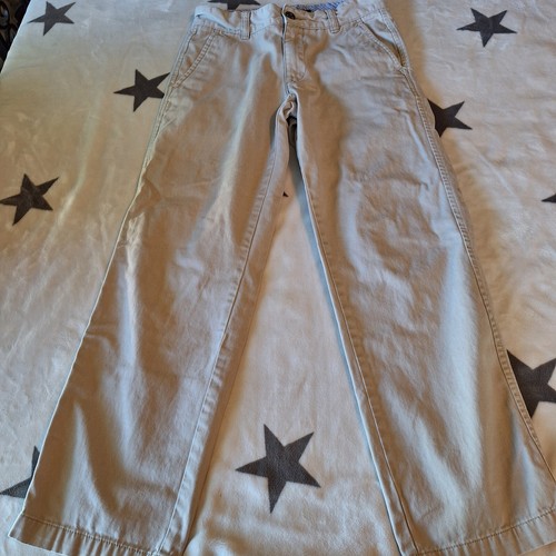 Tommy Hilfiger Youth Size 12 Khaki Pants Light Brown Button Zipper Close - Picture 3 of 12