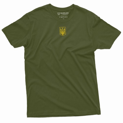 Men's Trident Ukraine shirt Ukraine flag national Trident military tee shirt - 第 1/8 張圖片