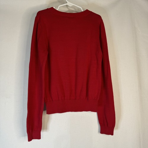 Red Strawberry Shortcake Vintage 2000s Girls Sweater Sz 7/8 Cute Y2K Valentine - Picture 3 of 8