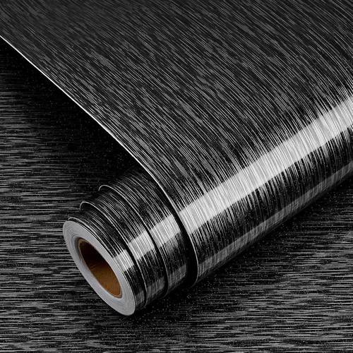 30"X118" Luxury Lustrous Stainless Steel Contact Paper Peel and Stick Countertop