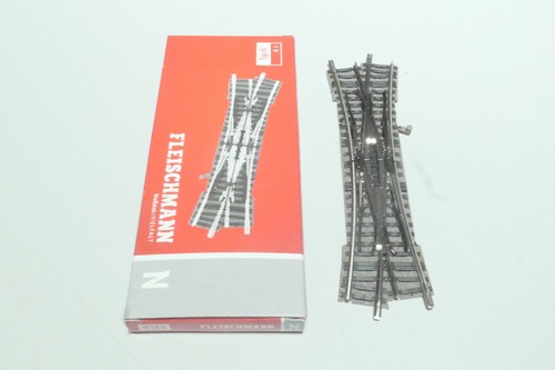 Fleischmann N 1x deviatore doppio incrocio destro 9185 nuovo imballo originale - Foto 2 di 2