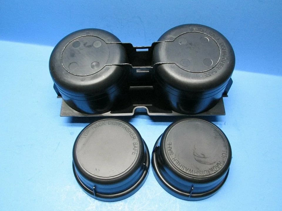 2004 2005 2006 Nissan Maxima Center Console Cup Holder two Inserts black OEM - Imagem 4 de 4