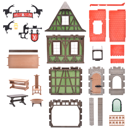 Playmobil Tailoring Half-Timbered House Knights Castle Klicky 6463 3440 - Picture 1 of 19