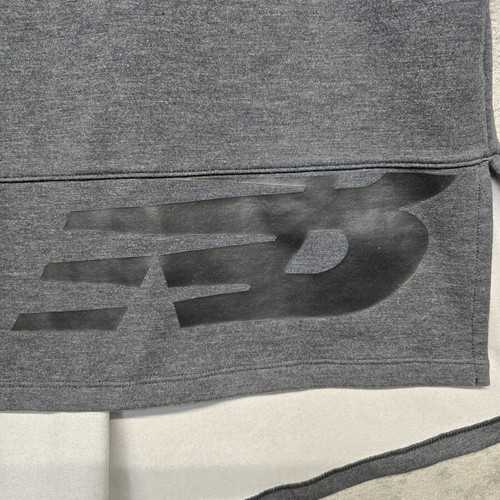 New Balance Sweatshirt Womens Medium Gray Crop Hoodie Short Sleeve WT73107 - Picture 10 of 14