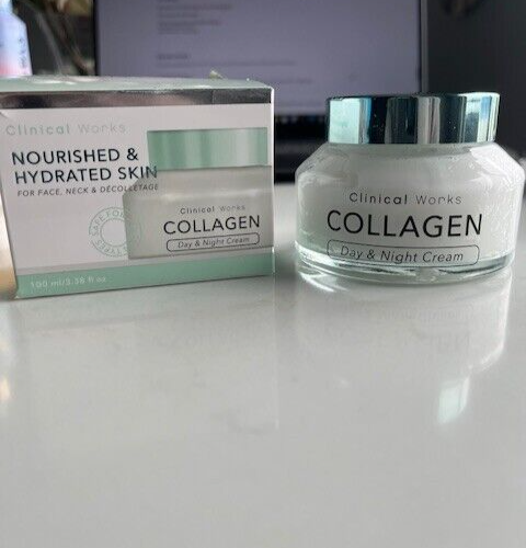 CLINICAL WORKS Kollagen GENÄHRTE & HYDRATISIERTE HAUT GESICHT HALS Dekolleté TAG/NACHT - Bild 1 von 12