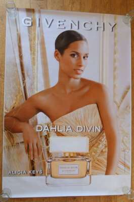 GIVENCHY Alicia Keys perfume original LARGE 6x4 ft BUS SHELTER poster