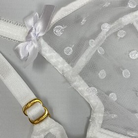 Agent Provocateur Brie White Polka Dot Bra 34B NWT