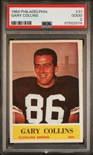 1964 PHILADELPHIA 31 GARY COLLINS PSA 2