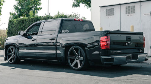 20x8.5"Strada Wheels Coda Gloss Black Milled Rims - Picture 9 of 10