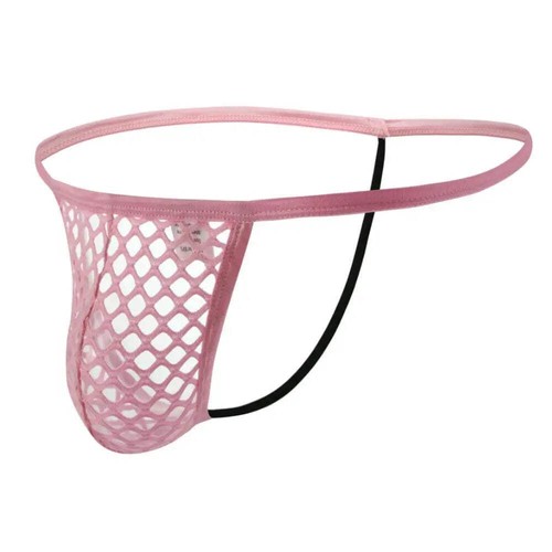 Sexy Underwear Men Thongs Big Mesh Transparent See Through Underpants G string M - Bild 12 von 22