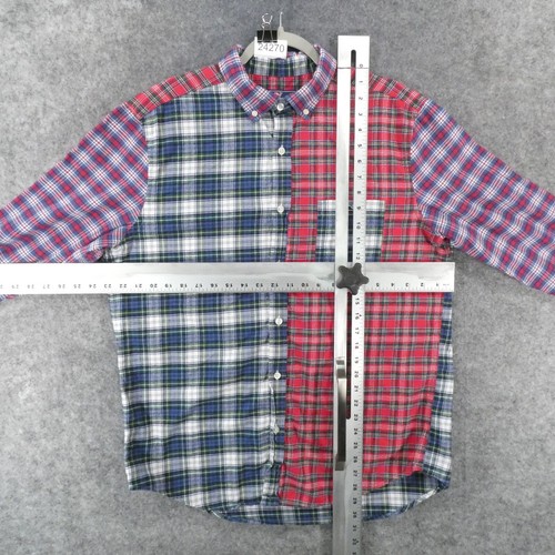 Vineyard Vines Shirt Mens Large Classic Fit Tucker Red Green Plaid Colorblock - Picture 9 of 12